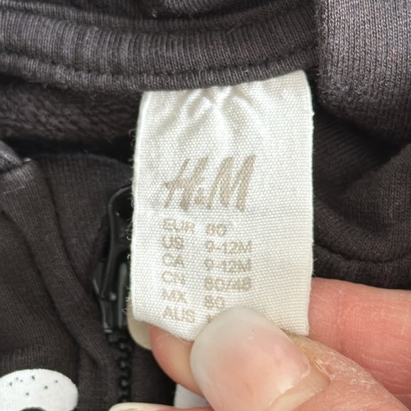 9-12m HNM hoodie, Disney shorts, Oshkosh, long sleeve shirt, George lined jeans - Picture 3 of 3